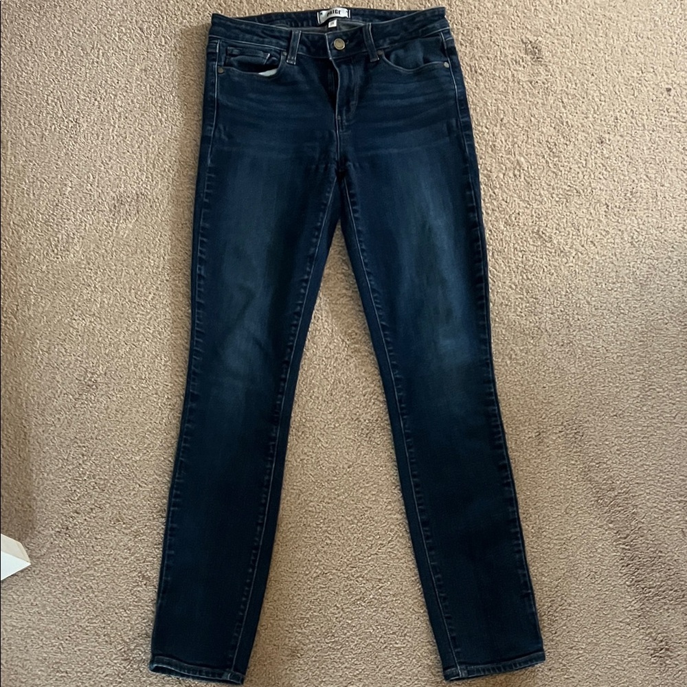 PAIGE Women's Dark Blue Jeans, size 29, skyline skinny